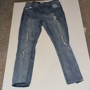 distressed jeans